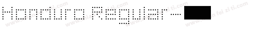 Honduro Regular字体转换
